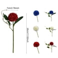 thumbnail image 2 of Artificial Flowers Chrysanthemum Ball, Silk Floral Arrangement Fake Flowers Bouquet Long Stem Hydrangea for Home Office Coffee House Parties and Wedding Decor (Blue,1Pc), 2 of 8