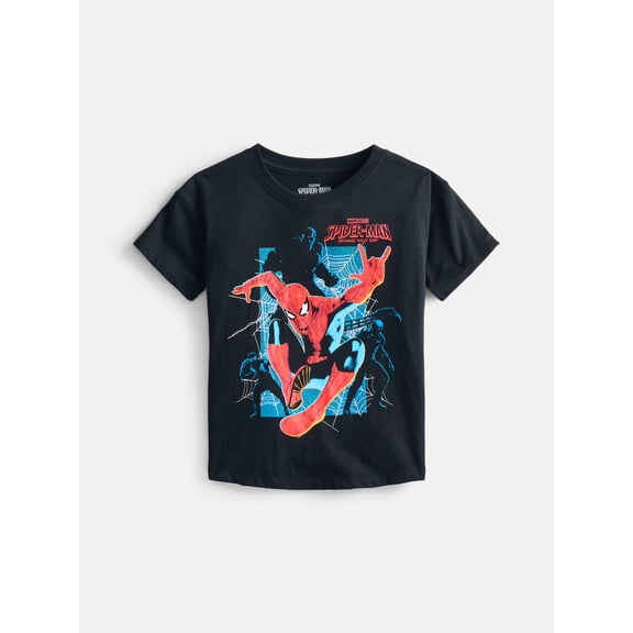 Spider-Man Toddler Boys Graphic Tee with Short Sleeves, Sizes 12M-5T