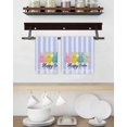 thumbnail image 3 of Easter Purple Striped Kitchen Dish Towels for Drying Dishes Set of 3, Spring Colorful Bunny Polka Dot Waffle Weave Microfiber Hand Tea Bathroom Towels Quick Dry & Absorbent Towel 15.7x23.6, 3 of 7