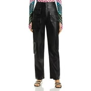 AFRM Womens Vegan Leather Cargo Pants
