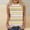 Yellow, variant on Summer Savings Clearance! Fatuov Womens Camisoles Striped Printing Sleeveless Casual Blouses Clearance Crew Neck Summer Loose Fit Tank Tops Green