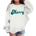 thumbnail image 1 of FAOWME Sweat à Capuche Imprimé Lettres Mode pour Filles Décontracté Ample Blanc 7-8 Ans, 1 of 5