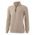 thumbnail image 5 of Generic Mens Half Zip Pullover Sweatshirt Textured Mock Neck Long Sleeve Shirts Casual Athletic Muscle Tops Fall Polo Sweater, 5 of 5