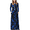 Blue-Flowers, variant on PPYOUNG Women Long Sleeve Loose Plain Maxi Pockets Dresses Casual Long Dresses Navy Blue L