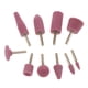 thumbnail image 4 of de herramientas de taldo de puntas montadas en corindón de vástago de piezas - adaptaciónción a herramientas giratorias Yotijar Cabezal de pulido de pulido, 4 of 7