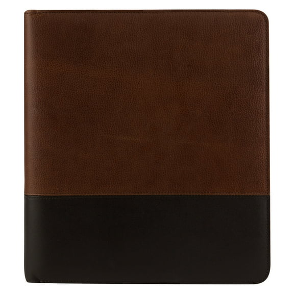 FranklinCovey Logan Open Binder (Monarch Size, Chocolate/Espresso)