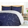 thumbnail image 5 of Ambesonne Constellation Duvet Cover Sets, Zodiac Doodle Art, 2-Queen, Blue Dark Blue White, 5 of 7