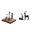 thumbnail image 1 of Organizador de pañuelos de madera y juego de figuritas de resina para cocina, oficina, comedor, sala de estar, estudio, balcón, decoración del hogar,, 1 of 8