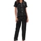 thumbnail image 2 of Conjunto de pijama para mujer, conjunto de pijama para mujer, ropa de dormir de manga corta en V para mujer, pijamas de verano para mujer, mayor durabilidad, 2 of 5