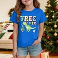 thumbnail image 2 of Zshosam Christmas Tshirt Kids Toddler Girl Christmas Sweatshirt Kids Xmas Short Sleeve Shirt Size 2T 3T,(Blue 2-3 Years), 2 of 5