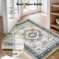 thumbnail image 4 of Ofoor Area Rugs for Doorway 2'x3' Washable Rugs Retro Large Area Rug Modern for Home Decor Foldable Nonslip Bedroom Rugs, Gray, 4 of 10