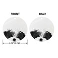 thumbnail image 2 of WIRESTER 2.75 inch Double-Sided Metal Aluminum Christmas Ornament, Festive Tree Decor for Mom, Dad & Loved One - Animal Black White Shih Tzu Dog, 2 of 6