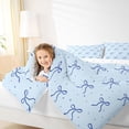thumbnail image 3 of Erosebridal Dreamy Princess Style Twin Comforter Sets,Blue Cute Bow Tie Bedding Set For Bowknot Lovers, Reversible 2 Pieces, 3 of 7