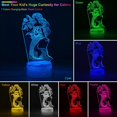 thumbnail image 2 of Regalos de sirena para niñas, lámpara de luz nocturna de sirena 3D Illusion wi, 2 of 5
