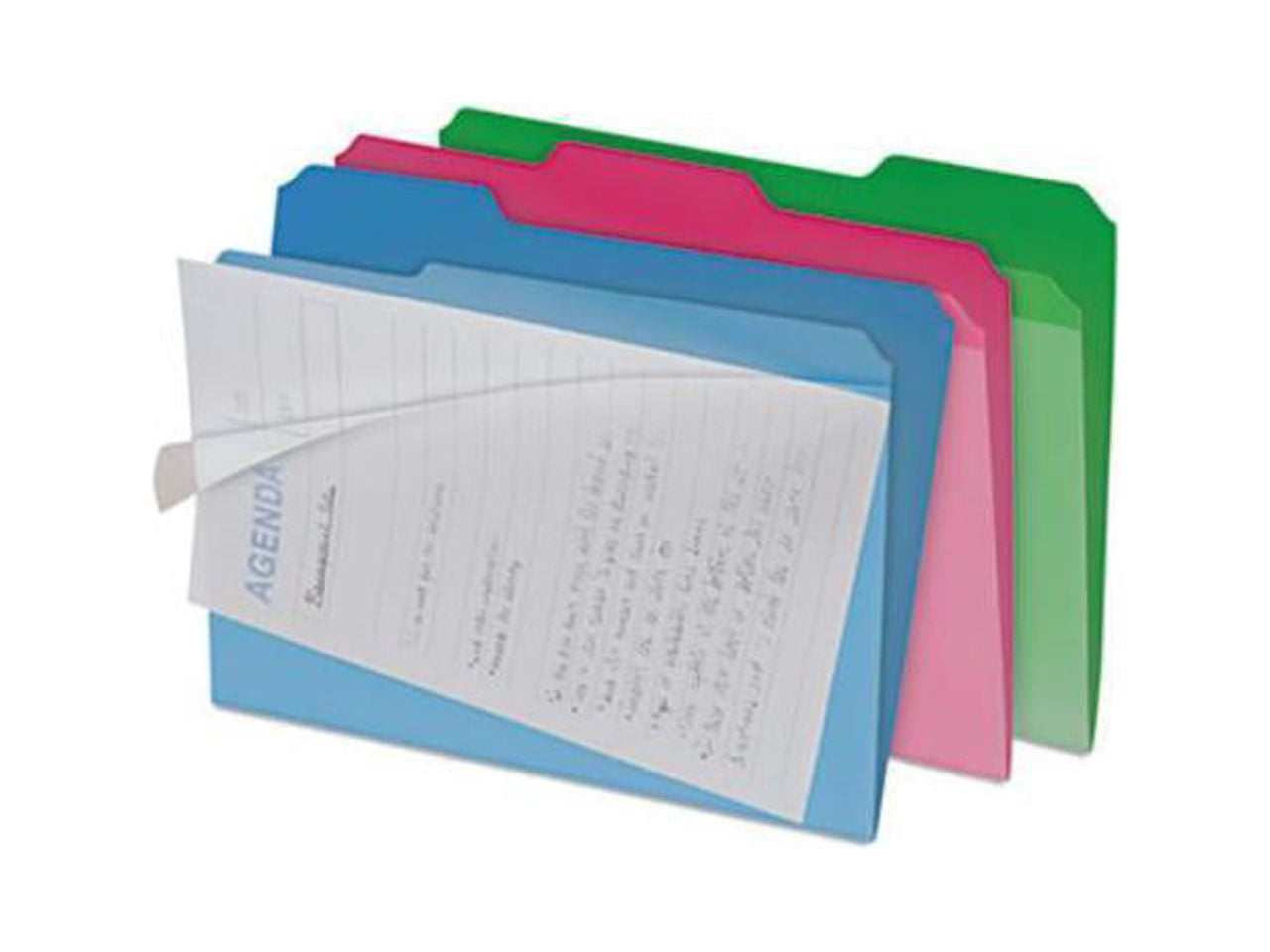 (2 pack) Find It Clear View Interior Letter File Folders