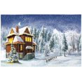 thumbnail image 1 of EREHome Ensemble de 4 Sets de Table Hiver Pin Forêt Support de Assiette 12x18 Pouces, 1 of 5