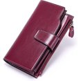 thumbnail image 2 of YooGuoGuo Womens Wallet RFID Blocking Long Purse Genuine Leather Credit Card Holder Clutch Phone Wallet Purse with ID Window, 2 of 6