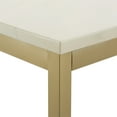 thumbnail image 4 of Weston Home Declan 48" Rectangle Faux Marble Dining Table, Gold/White, 4 of 7