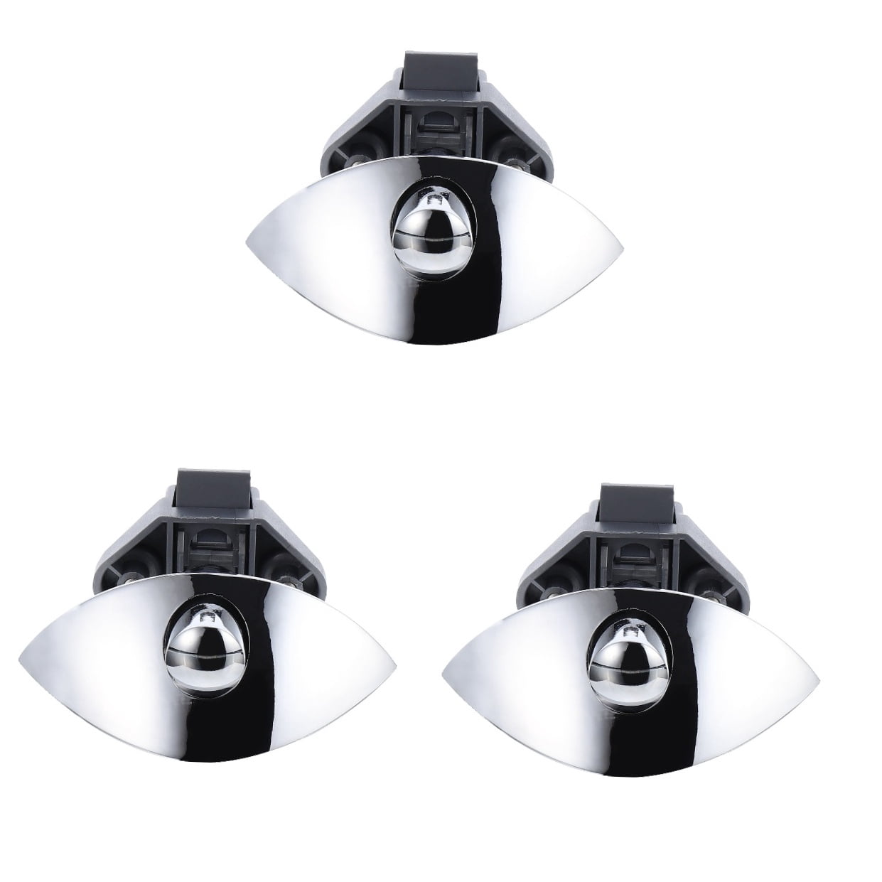 WORGEOUS 3pcs Knobs Lock Cabinet Zinc Alloy Button Lock Boat Lock Marine Accessories