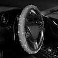thumbnail image 1 of Bling Funda para Volante, Funda Universal para Volante con Diamantes para Mujer, para vehículo/Auto/SUV, Funda para Volante de Coche con Diamantes de Cristal para la mayoría de los Coches (36-38, 1 of 5