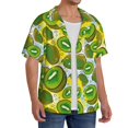 thumbnail image 2 of Fotbe Watercolor Kiwi Fruits Summer Camisa Estampada de Manga Corta para Hombre, Casual de Verano, Estilo Playero, Sin Arrugas-Medium, 2 of 5