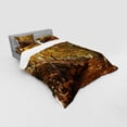thumbnail image 2 of Ambesonne Nature Bedding Set 4 Pcs, Autumn Foliage Forest, Queen, Brown Amber Marigold, 2 of 2