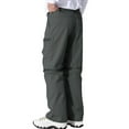 thumbnail image 4 of Men’s Convertible Cargo Pants with Zip-Off Legs Multi-Pocket Lightweight Straight Fit Outdoor Trousers for Hiking Travel Work, 4 of 5