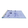 thumbnail image 2 of Ahgly Company Machine Washable Indoor Rectangle Solid Blue Modern Area Rugs, 2' x 5', 2 of 4