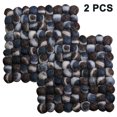 thumbnail image 1 of 2 Piece Set Square Felticrafts Pot Coasters Made of Felt Handmade Colorful Felt Balls?20x20cm), 1 of 9