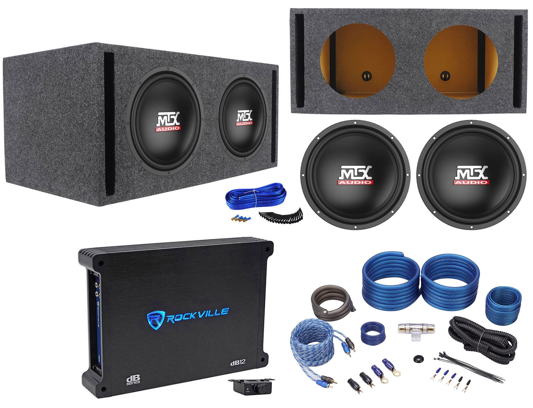 Mtx Terminator Sub Box Pioneer Subwoofer MTX Terminator TN12-04 12