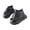 Black, variant on Short Boots for Little Girls Toggle Lace Up PU Leather Ankle Boots Round Toe Non-slipping Soft Sole Footwear Casual School Daily Winter Shoes Black,6.5 Toddler