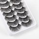 thumbnail image 4 of Kit de 10 pares de pestañas postizas, pestañas postizas 3D, pestañas largas naturales y esponjosas, pestañas postizas de banda suave reutilizables, extensión de pestañas de maquillaje negro de lujo, 4 of 5