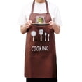 thumbnail image 3 of Toystoory Paño excelente rendimiento impermeable cocina delantal impermeable para cocina para hombres y mujeres grandes Cocina y Comedor Negro, 3 of 6