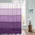 thumbnail image 3 of Fabric Shower Curtain, Purple Striped Gradient Rustic Wood Board Bathroom Curtain with 12 Hooks Waterproof No Bad Odor Machine Washable Bath Curtains for Bathroom, Spa Room, 36"x72", 3 of 6
