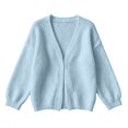 thumbnail image 4 of Endives Cardigan Sweaters for Women Oversized Chunky Open-Front Batwing Long Sleeve Knit Cardigan Sweater Coat Loose Fall L, 4 of 4