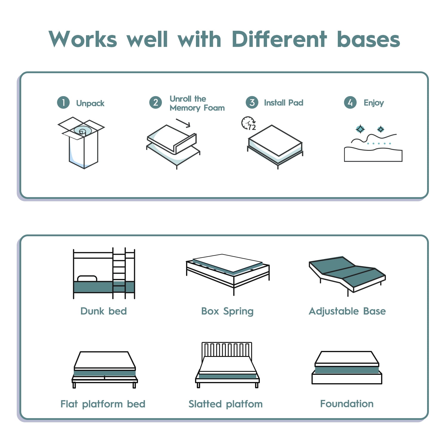 WARMKISS 10 Inch King Cooling Gel Memory Foam Mattress CertiPUR US Certified Fiberglass Free Pressure Relief Bed in a Box