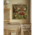 thumbnail image 5 of Drsoum Vintage Landscape Canvas Wall Art 16x16in Natural Framed Poppies Flower Classic Wall Prints Modern Farmhouse Kitchen Bedroom Office Decor, 5 of 6