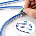 thumbnail image 1 of HLONK Flexible 12-Inch Curve Ruler with Clear Scale  Soft  Durable Plastic for Sewing  Drafting & Design, 1 of 6