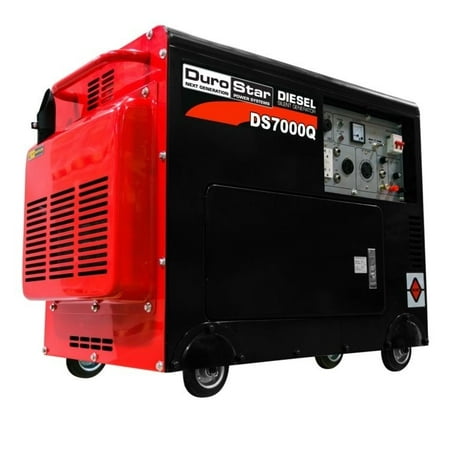 DuroStar DS7000Q 6,500 Watt Enclosed Diesel Portable Generator - Remote (Best Premium Link Generator)