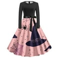 thumbnail image 1 of Dress for Women,Long Sleeve Dress for Women,Womens Fashion Casual Printing Long Sleeve Round-Neck Dress,Long Sleeve Dress,Casual Dress for Women, 1 of 3