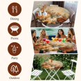 thumbnail image 6 of Round Table Cover 36-44 Inch Vintage Pumpkins Fall Waterproof Reusable Table Cloth Round Fitted Vinyl Tablecloth with Elastic Edged for Parties Outdoors, Thanksgiving Botanical Flowers, 6 of 8