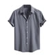 thumbnail image 2 of pstuiky camisetas para hombre, Camisa informal de manga corta con botones y estampado playero para hombre camisas casuales para hombre m, 2 of 8