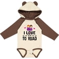 thumbnail image 3 of Inktastic I Love to Read Girls Long Sleeve Baby Bodysuit, 3 of 5