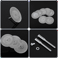 thumbnail image 3 of 10 piezas de disco de corte de vidrio de 60 mm, rueda de corte de diamante, ruedas de corte para herramienta rotativa, accesorio de taladro para pulir azulejos, 3 of 7