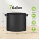 thumbnail image 2 of Zhuge Bolsas para cultivo de plantas de 7 galones, paquete de 5 macetas Tomoato con asas, tela no tejida para aireación, macetas de jardinería resistentes, color negro, 2 of 5