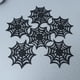 thumbnail image 4 of Tapete para taza negro de Halloween, suministros decorativos de decoración de mesa para fiesta de inauguración de la casa de 5 pulgadas, 4 of 8