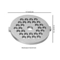 thumbnail image 3 of Meat Grinder Blade, Stainless Steel Meat Grinder Blade Mincer Plate Disc Knife Replacement Accessories For Home Kitchen, 3 of 7