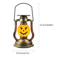 thumbnail image 2 of 1pc Pumpkin Solar Kerosene Lamp Retro Handheld Lantern Halloween Lamp Ornament, 2 of 6