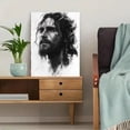 thumbnail image 5 of Qisvanset Framed Canvas Wall Art 12x16 Inch Seek First Kingdom of God Minimal Bible Sketch Art, 5 of 5