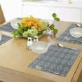 thumbnail image 4 of Ambesonne Orient Place Mats Set of 4, Mosaic Motifs, Standard Size, Grey White Blue, 4 of 6